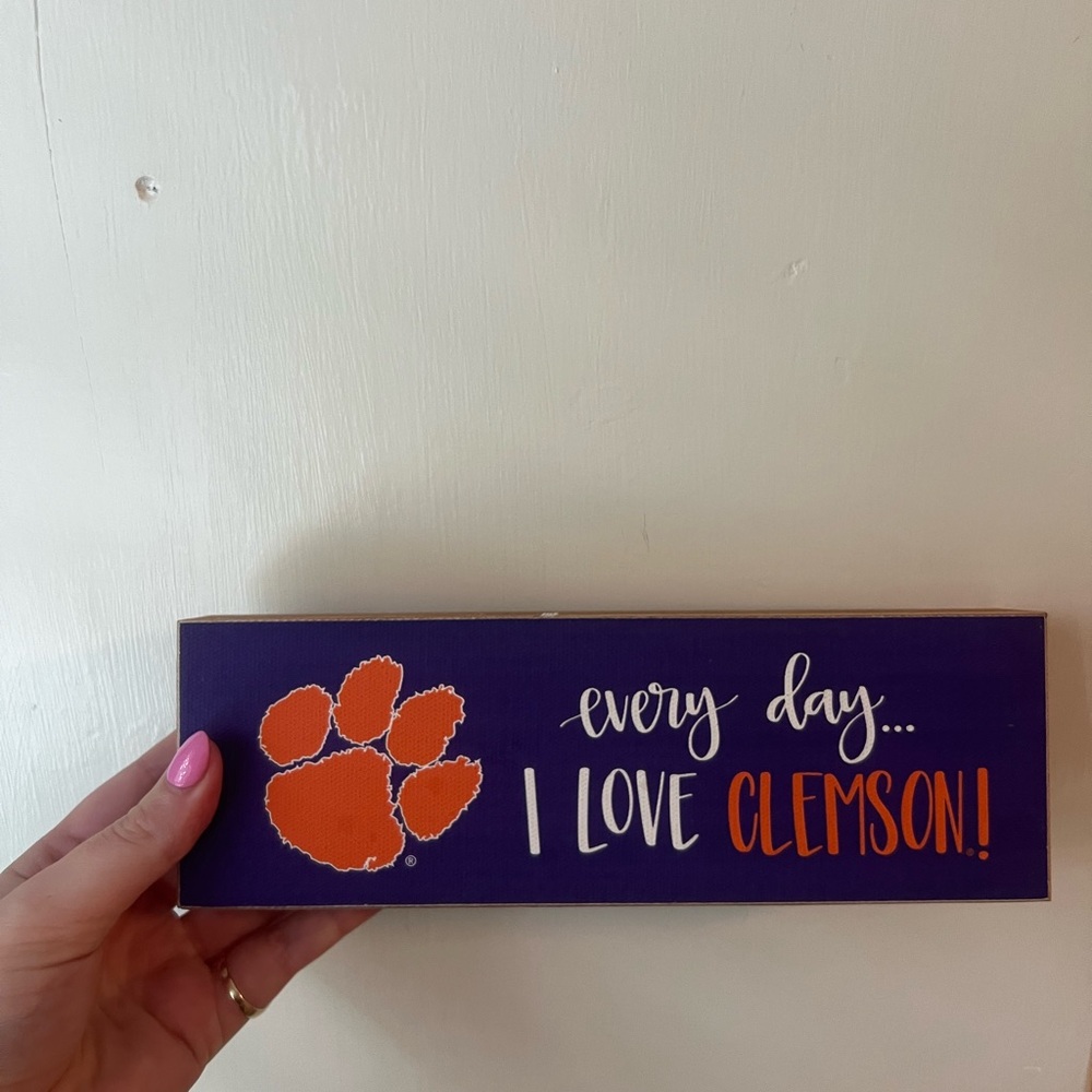 Clemson Themed Wall Sign